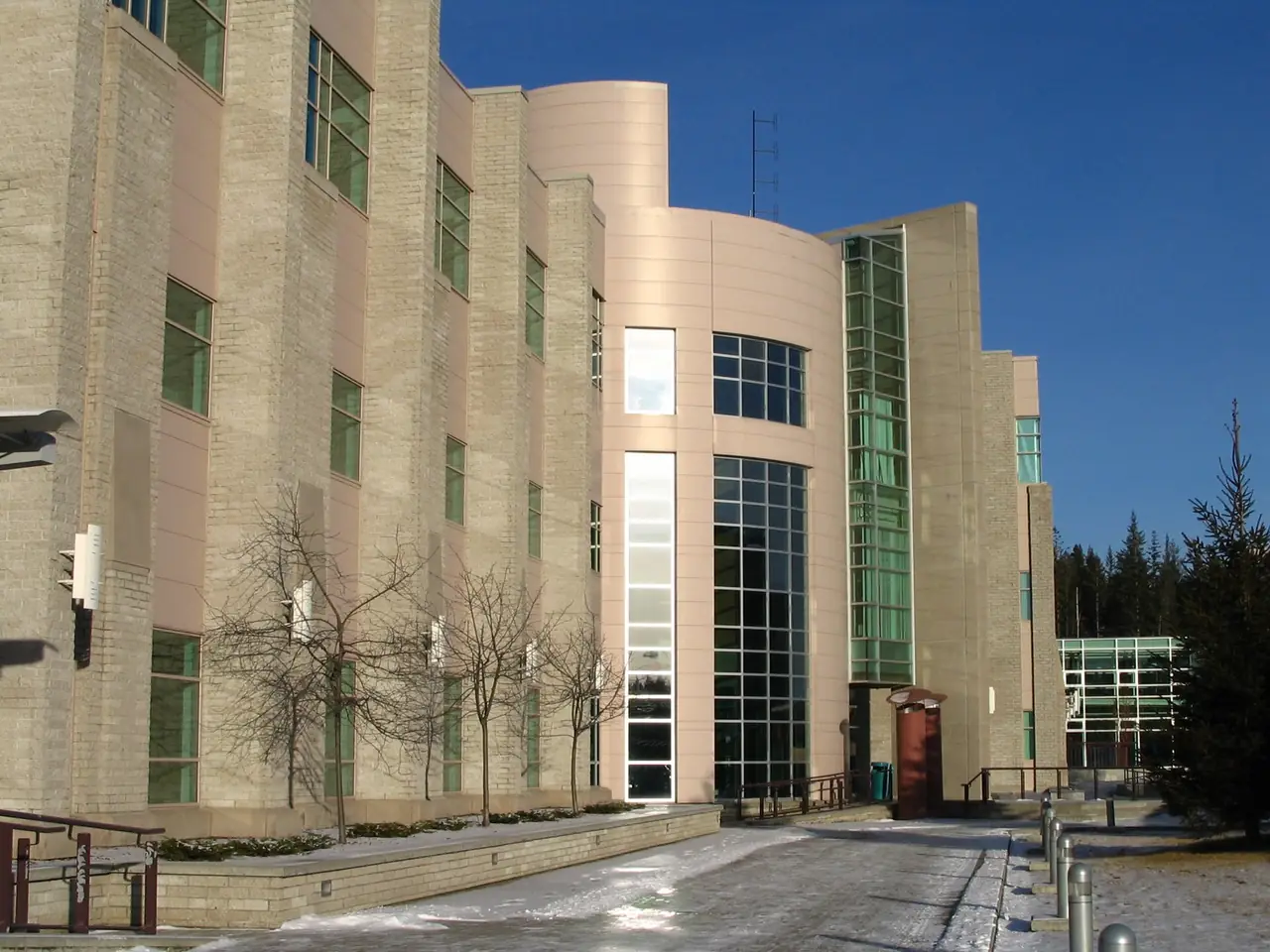 The research laboratory building at the University of Northern British Columbia