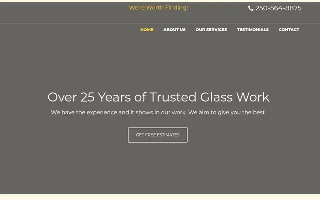 Sunset Glass website