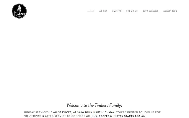 Timbers Community Church website