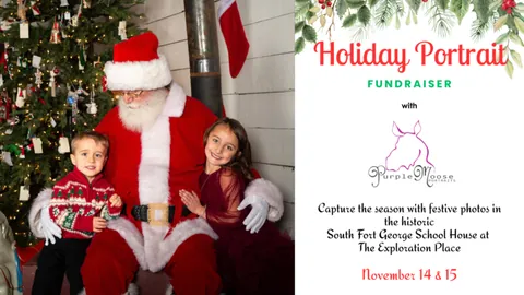 Holiday Portrait Fundraiser with Purple Moose Portraits