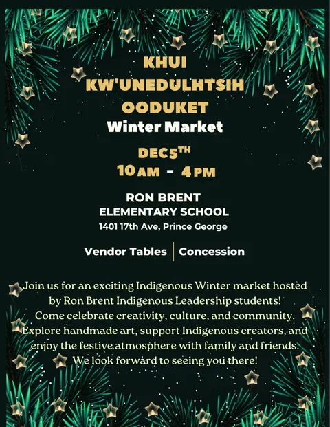 Khui Kw'unedulhtsih Ooduket | Winter Market | Tourism Prince